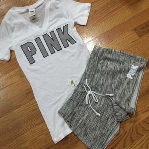 PINK short outfit set!